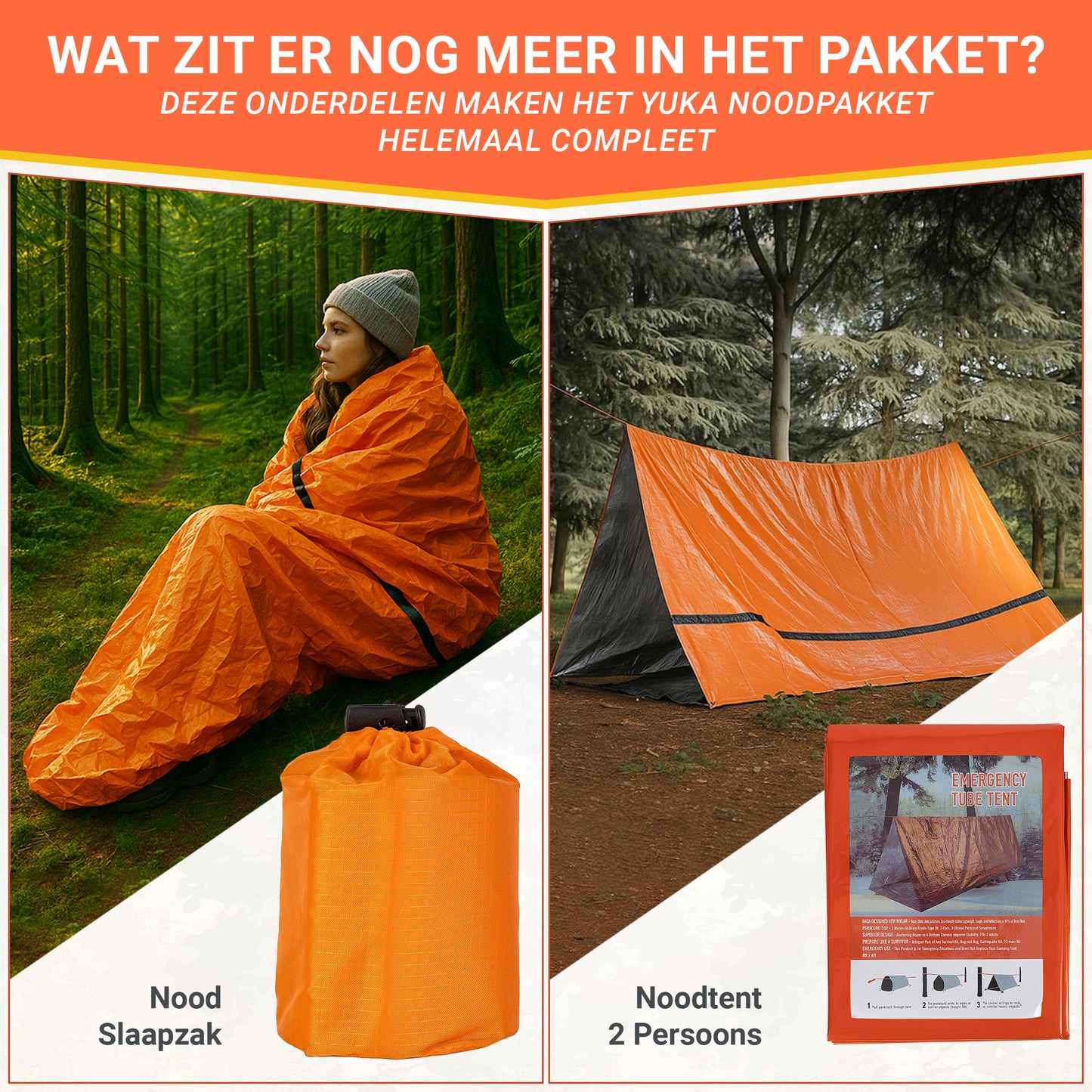 YUKA Noodpakket Pro – Walkie Talkies Lange Afstand & Powerbank 22.5W