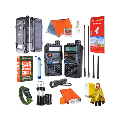 YUKA Noodpakket Pro – Walkie Talkies Lange Afstand & Powerbank 22.5W