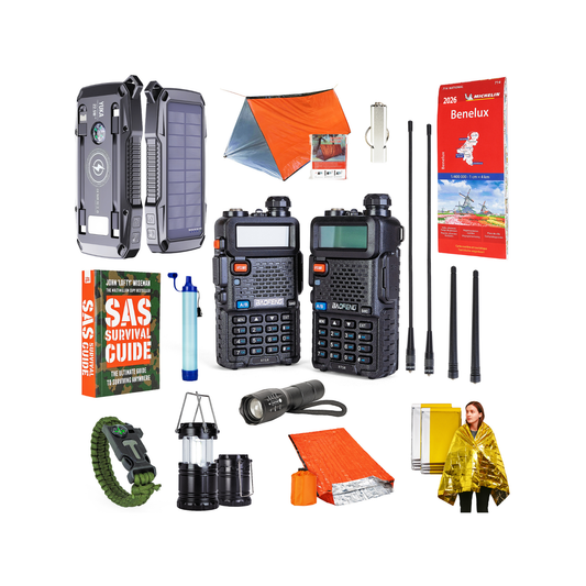 YUKA Noodpakket Pro – Walkie Talkies Lange Afstand & Powerbank 22.5W