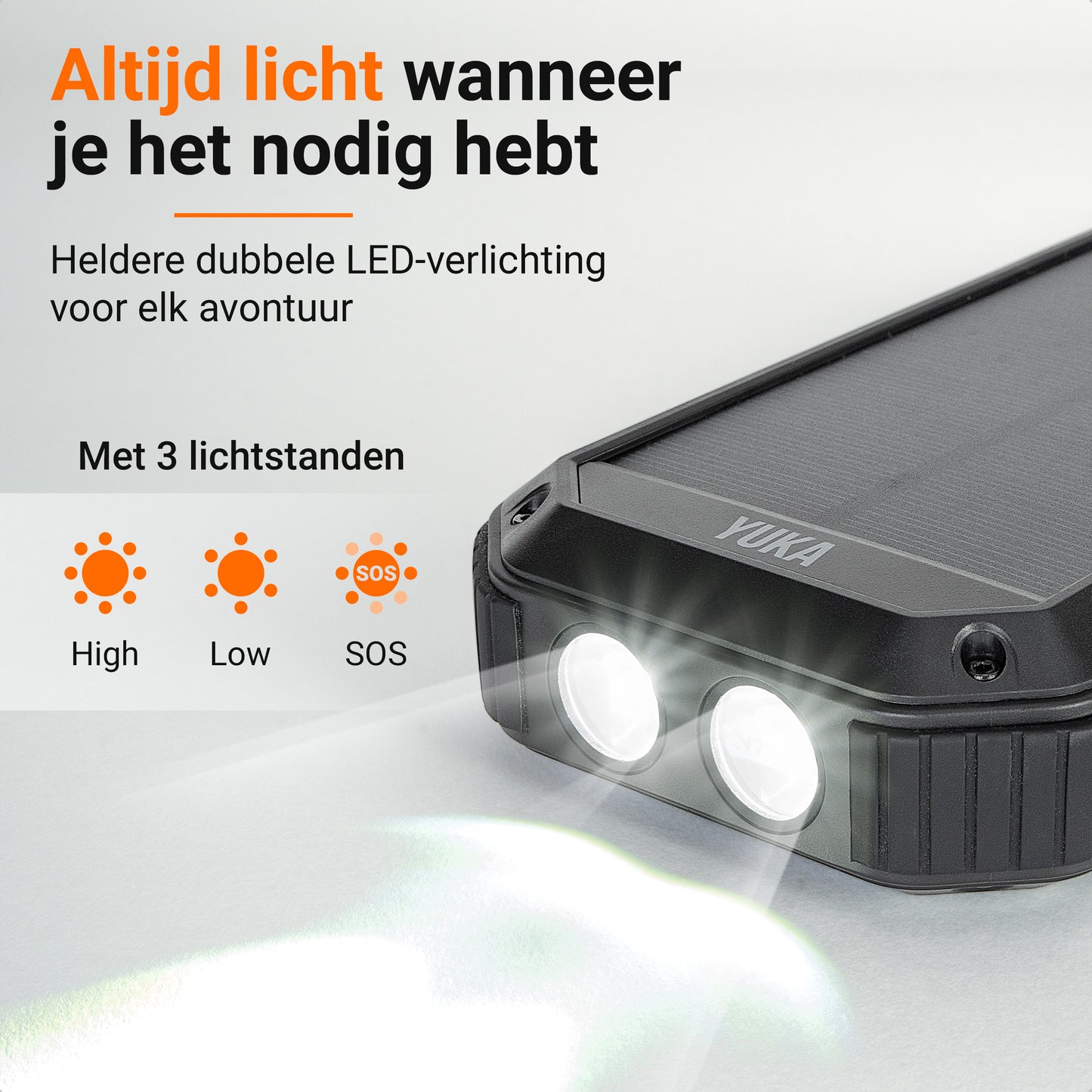 YUKA Solar Powerbank 30.000 mAh (65W)