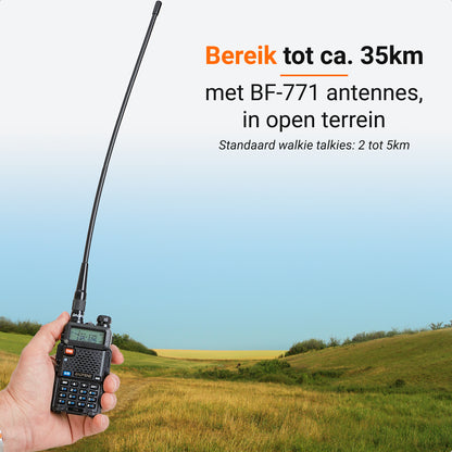 YUKA UV-5R Walkie Talkie Set – Lange Afstand (2-Pack)